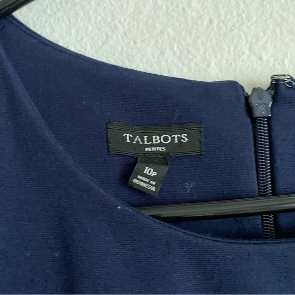 Talbots Blue shirt Dress size 10P - Picture 2 of 7